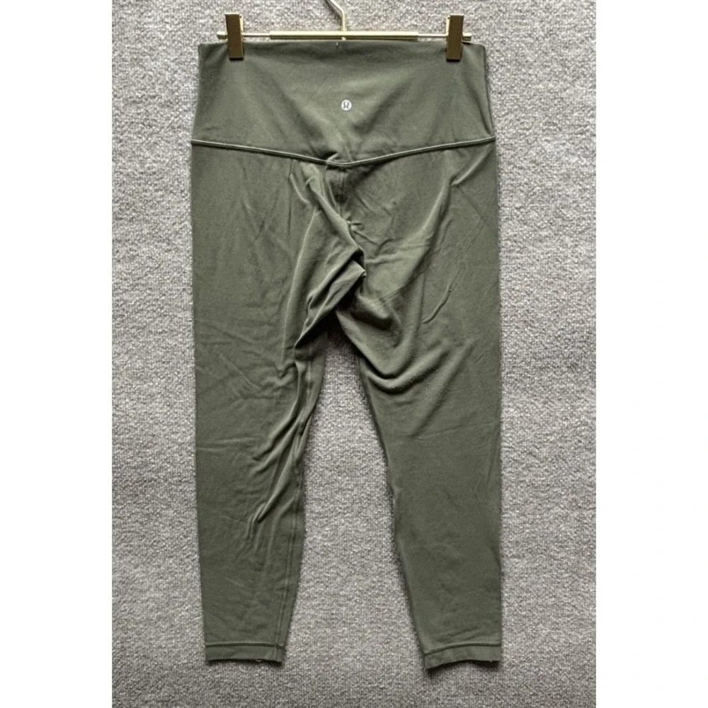 Lululemon Align Leggings Womens 10 Green High Rise Yoga Athleisure Run Gym Daily
